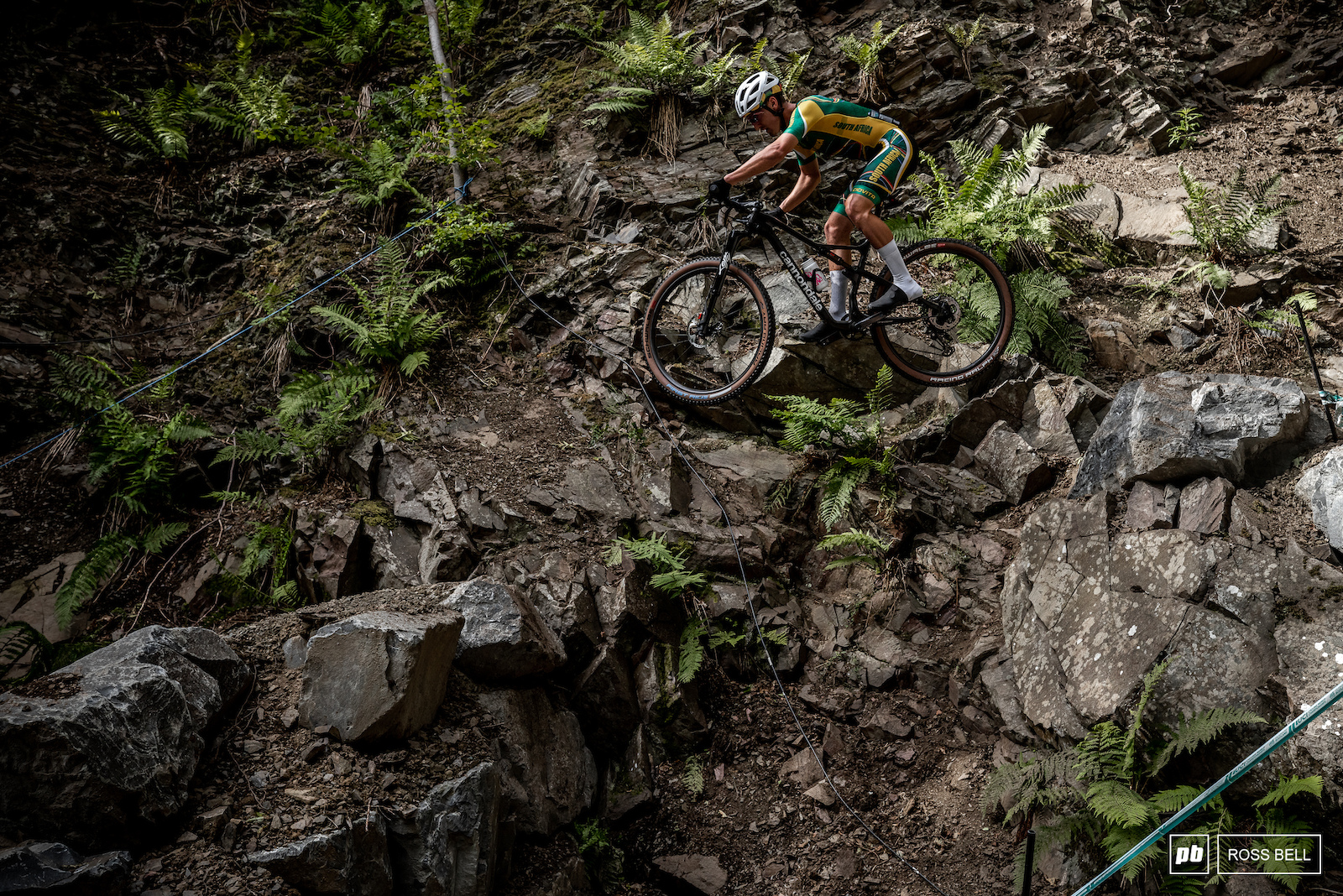 Alan Hatherly was right at the sharp end early in the race but fell back to 6th