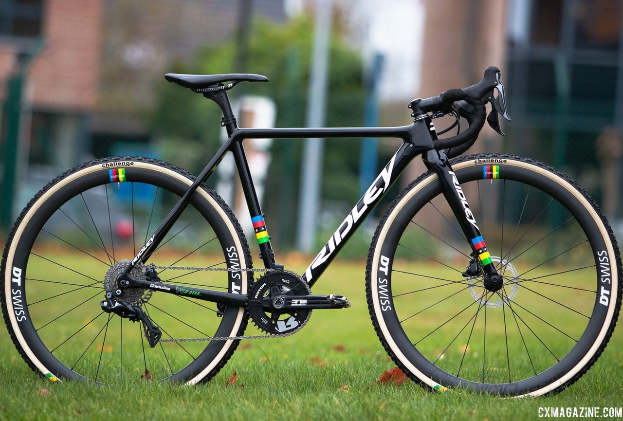 Image: https://www.cxmagazine.com/wp-content/uploads/2018/11/eli-iserbyt-ridley-x-night-sl-2018-superprestige-gavere-IMG_4606-cxmagazine-ay-1280x865.jpg Eli Iserbyts World Championships-decorated Ridley X-Night SL cyclocross bike A Yee Cyclocross Magazine